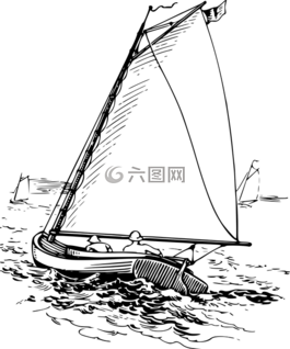 船,海洋,帆