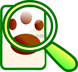 腳印,打印,爪子