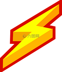 閃電,螺栓,黃色