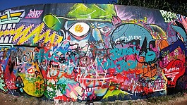 涂鴉墻,austin 德州,奧斯汀