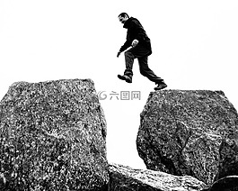 男子,跳躍,tryfan