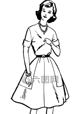 連衣裙,時(shí)尚,女性
