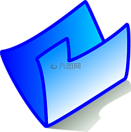 空,文件夾,藍(lán)色