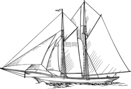 船,海洋,帆