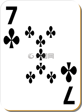 撲克牌,七,俱樂部
