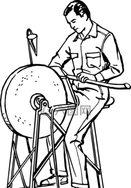 研磨,磨,磨石