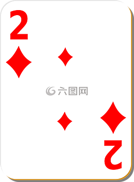 撲克牌,兩,鉆石