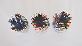 美術用品,鉛筆,頂視圖