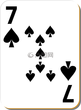 玩撲克牌,鐵鍬,7