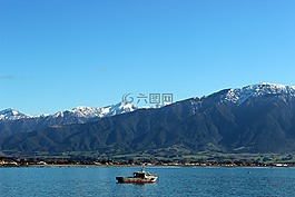 海,山,新西蘭
