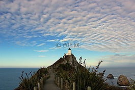 光的房子,灯塔,海