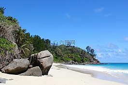 海灘,沙,水