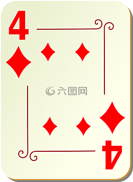 四,鉆石,撲克