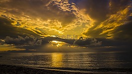 顏色,abendstimmung,日落