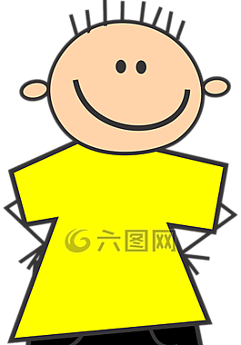 男孩,搞笑,黃色