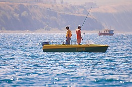 海,捕魚,小船