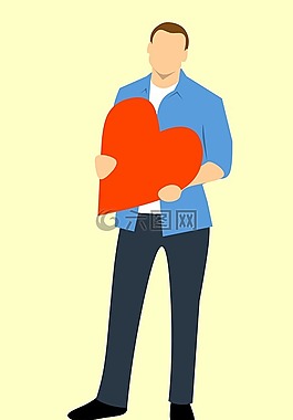 男子,爱,休闲