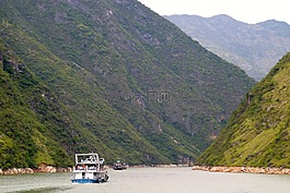 河,峡谷,岩