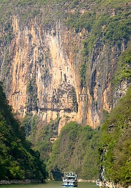 河,峡谷,岩