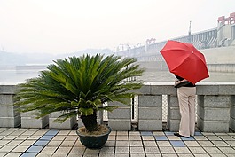 紅色,屏幕,壩