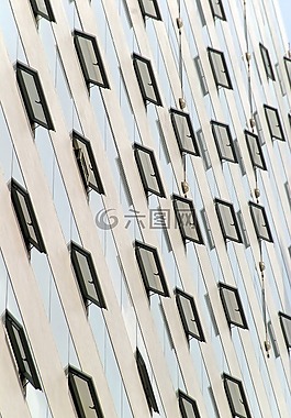 正面,玻璃,石