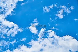 天空,云,蓝色