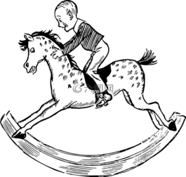 男孩,兒童,馬