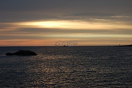 日出,海洋,上午
