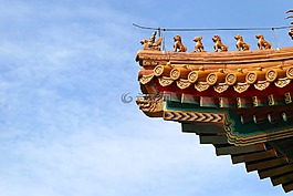 屋頂,中國,龍
