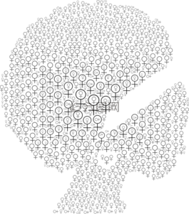 非洲裔美国人的,黑,女性