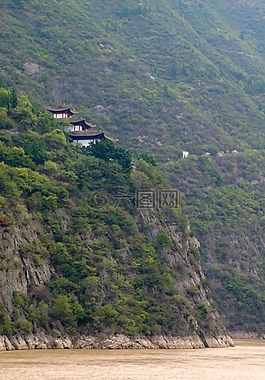 河,峡谷,岩