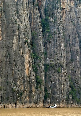 河,峡谷,岩