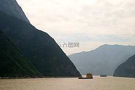 河,峡谷,岩