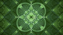 分形,綠色,圣帕特里克日