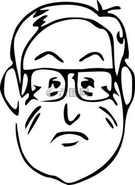 臉,眼鏡,男子