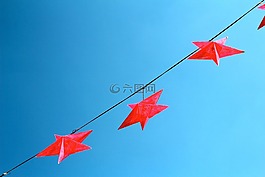 明星,红色,圣诞节