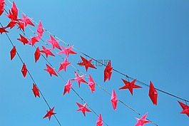 明星,红色,圣诞节