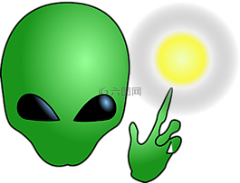 外星人,頭,臉