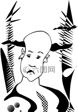 紋身,男子,光頭