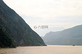 河,峡谷,岩