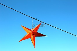 明星,红色,圣诞节