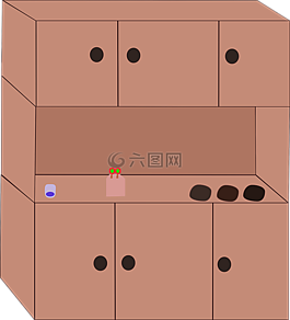 文件柜,廚房,碗櫥里