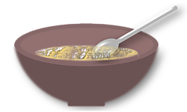 碗,勺子,食品