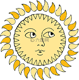 太陽(yáng),臉,眼睛