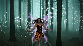 幻想,景觀,仙女