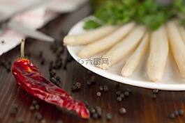 辣椒,蘆筍,板
