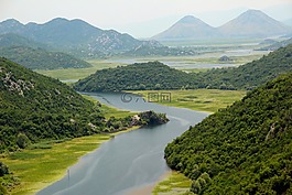 河,山,景觀