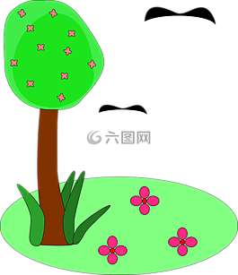 春,綠色,樹