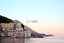 酒店,太陽,海