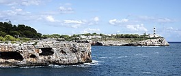 灯塔,全景图,海
